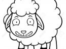 Illustration D'un Mouton De Dessin Animé - Livre À Colorier destiné Mouton À Colorier