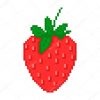 Illustration Pixel Strawberry — Stock Vector © Lilipom #28372899 avec Pixel Art Fraise