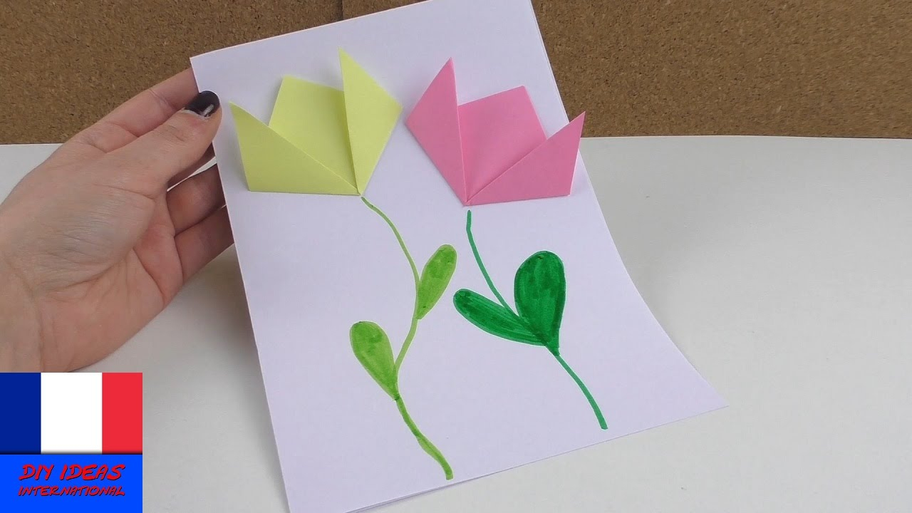 Image De Printemps Avec Des Fleurs En Papier | Bricolage Et Pliage |  Français serapportantà Travaux Manuels Printemps Maternelle