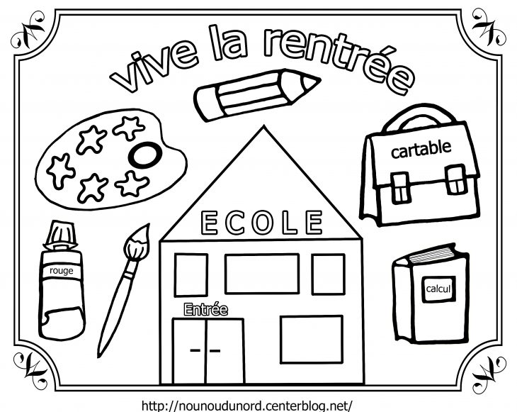 Image Dessin Ecole Maternelle – Slubne-Suknie destiné Coloriage Classe Maternelle