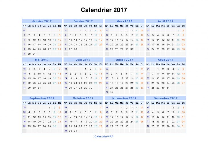 Imagexxl: Calendrier 2017 dedans Imprimer Un Calendrier 2017