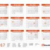 Imprimer Calendrier 2017 Gratuitement - Pdf, Xls Et Jpg concernant Imprimer Un Calendrier 2017