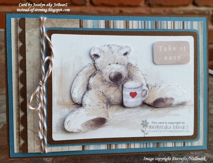 Instead Of Ironing Blogspot: Wellington Bear – Take It Easy pour Découpage Cp