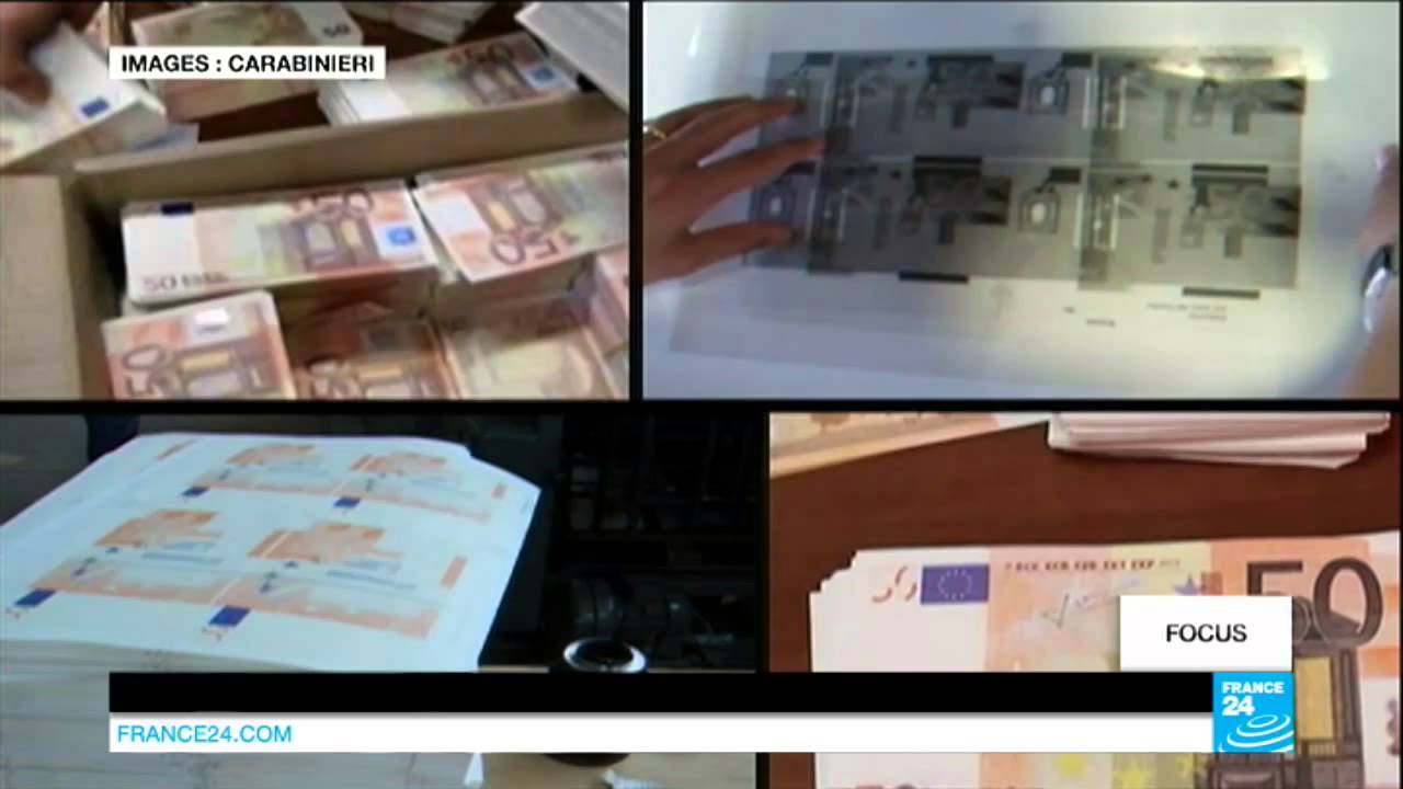 Italie – La Fabrication De Faux Billets D’Euros, Spécialité De La Mafia  Napolitaine dedans Imprimer Faux Billet 