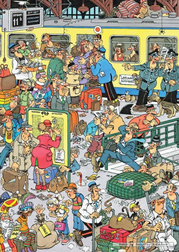 Jan Van Haasteren, Train – Swedish Cartoonist Van Haasteren concernant Puzzle En Ligne Facile