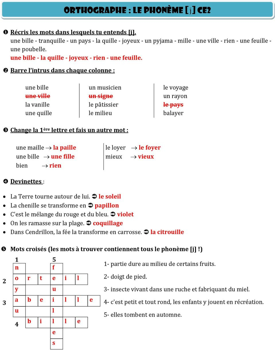 Je Mémorise Et Je Sais Écrire Des Mots Ce2 - Pdf Free Download avec Barre L Intrus 