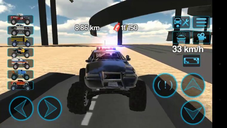 Jeep Et Voiture De Police 4X4.jeu Vidéo concernant Jeux De Voiture Avec La Police