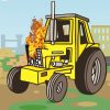 Jeu D'assemblage - Le Tracteur Jaune - Voitures De Construction - Vidéo  Éducative Pour Enfants dedans Le Jeu De La Voiture Jaune