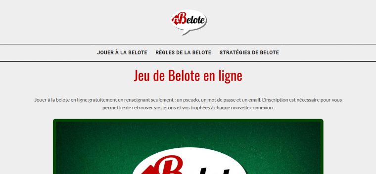 Jeu De Belote Gratuit Sans Inscription – Annuaire Web concernant Jeux De Mots En Ligne Gratuit