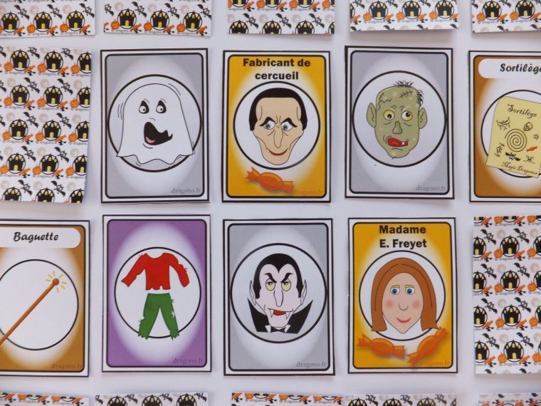 Jeu De Cartes D'halloween À Imprimer- Memory Mémoire encequiconcerne Qui Est Ce Jeu Personnages À Imprimer