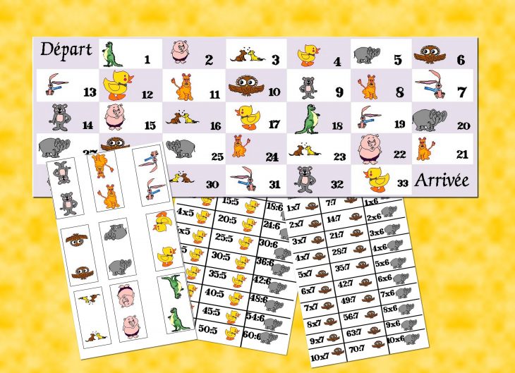 Jeu De L'oie: Les Tables De Multiplication Et De Division concernant Jeux Educatif Table De Multiplication