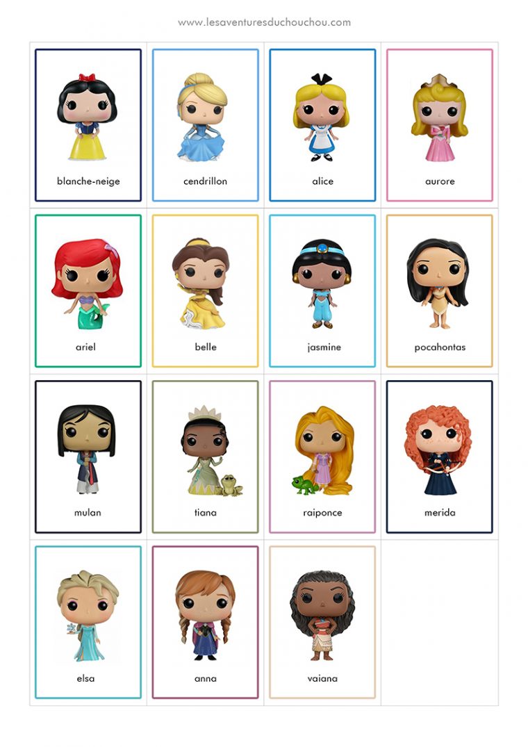 Jeu De Memory À Imprimer / Memory Game Printable (Disney tout Qui Est Ce Jeu Personnages À Imprimer