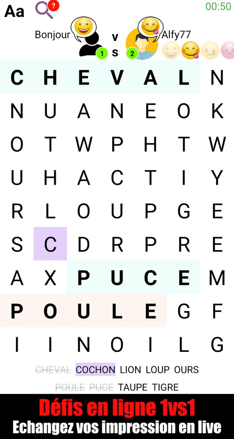 Jeu De Mots Mêlés Pour Android : Duel Possible : Les tout Application Jeux De Mots