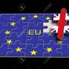 Jeu De Puzzle Composé Du Drapeau De L'union Européenne Avec Le Royaume-Uni  Comme Dernier Morceau à Jeux Union Européenne
