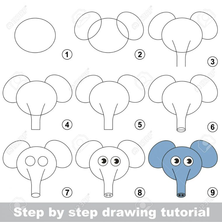 Jeu D'enfant Pour Développer La Compétence De Dessin Avec Un Niveau De Jeu  Facile Pour Les Enfants D'âge Préscolaire, Dessin Tutoriel Éducatif Pour encequiconcerne Dessin Facile Pour Enfant