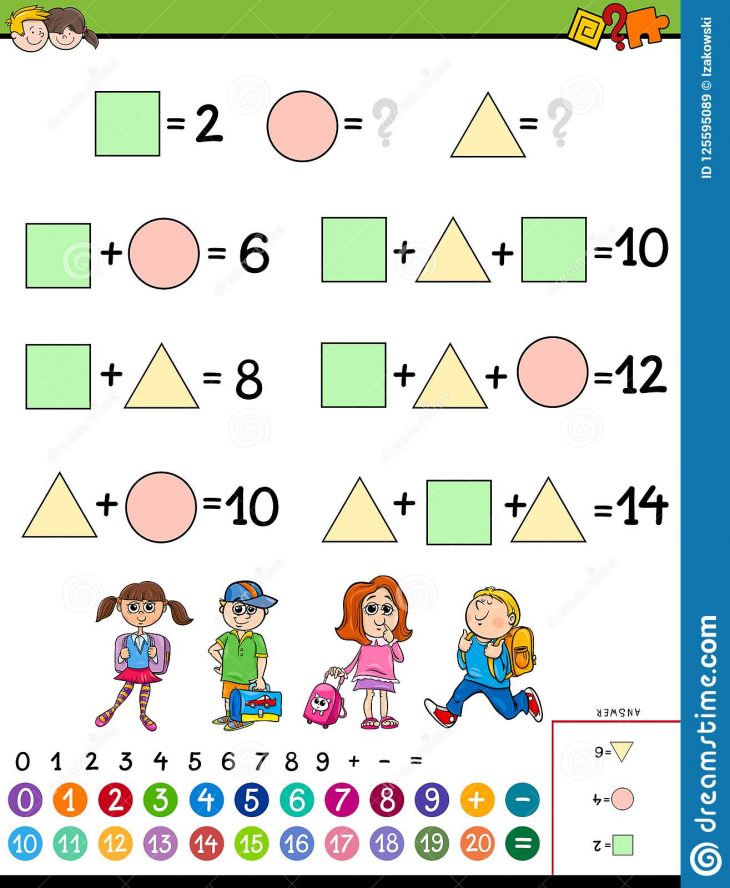 Jeu Éducatif De Calcul De Maths Pour Des Enfants encequiconcerne Jeu Calcul Enfant