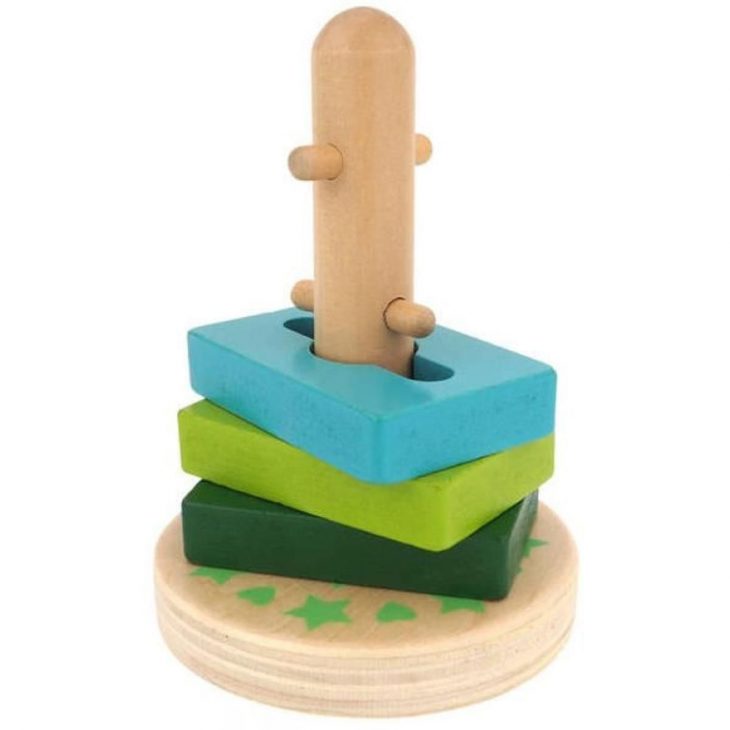 Jeu Forme En Couleur À Empiler En Bois – Rectangle – Achat dedans Jeux Forme Et Couleur