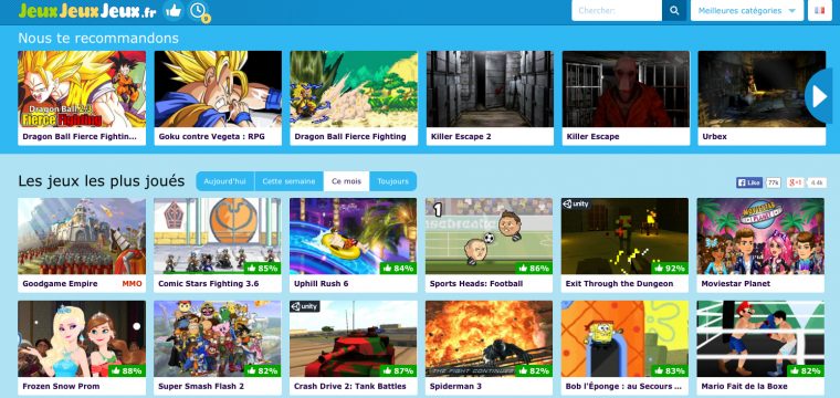 Jeu Gratuit) Test Du Site Jeuxjeuxjeux.fr – Le Blog D'homerced encequiconcerne Jeux Internet Gratuit Francais