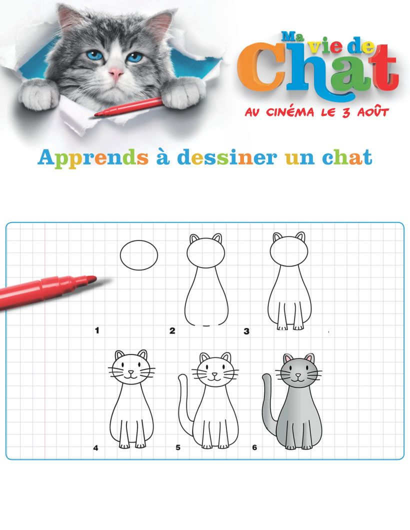 Jeu : Ma Vie De Chat : Dessiner Un Chat | Anniversaire Chat destiné Jeux De Dessin De Chat 