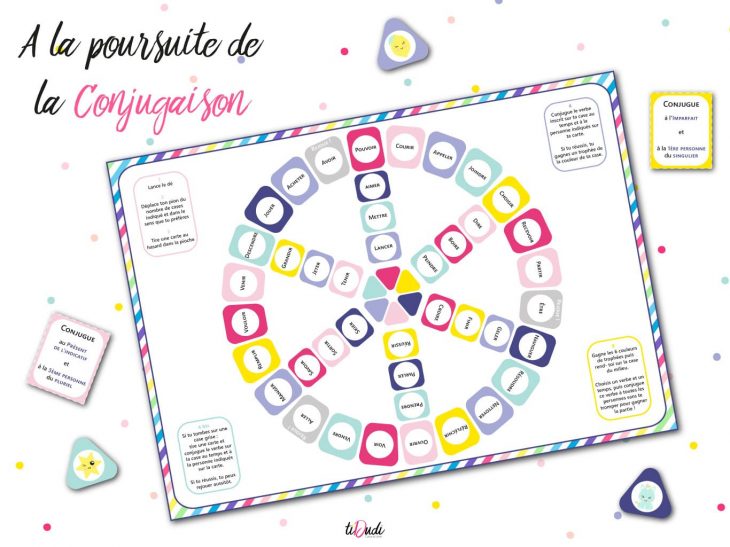 Jeu Pour Apprendre La Conjugaison – Kit Pédagogique – Tidudi serapportantà Verbe Jeux