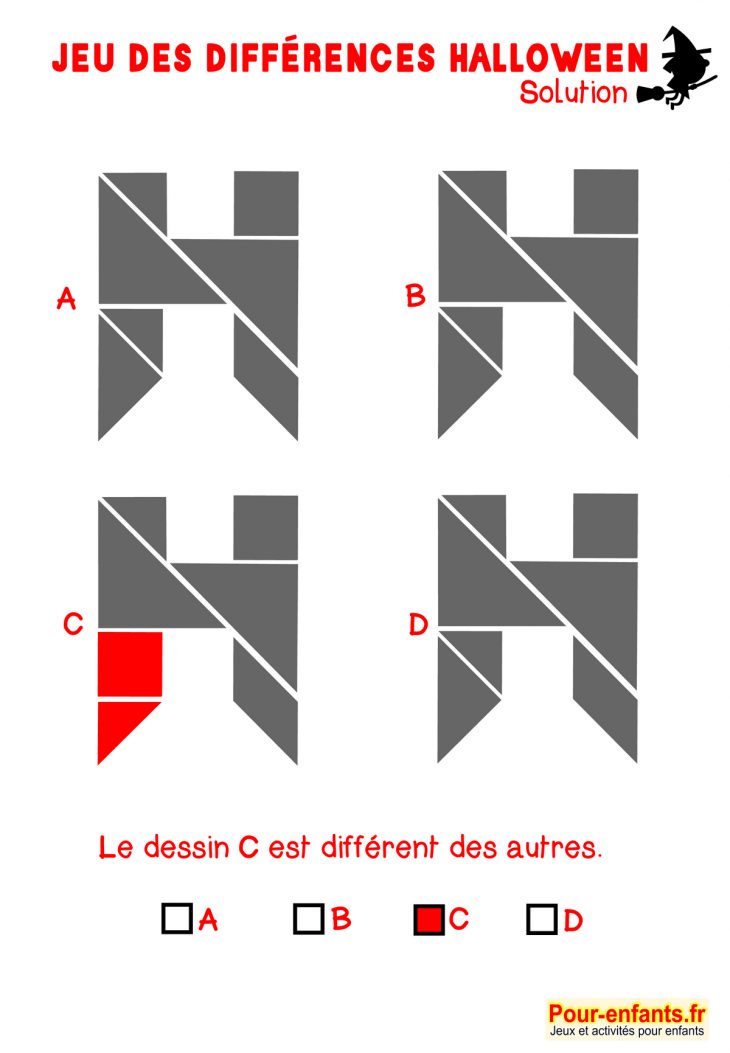 Jeux À Imprimer Halloween Solution Jeu Des Différences avec Jeux Gratuits De Différences