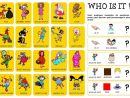 Jeux Anglais À Imprimer - Éditions Mélopie avec Qui Est Ce Jeu Personnages À Imprimer