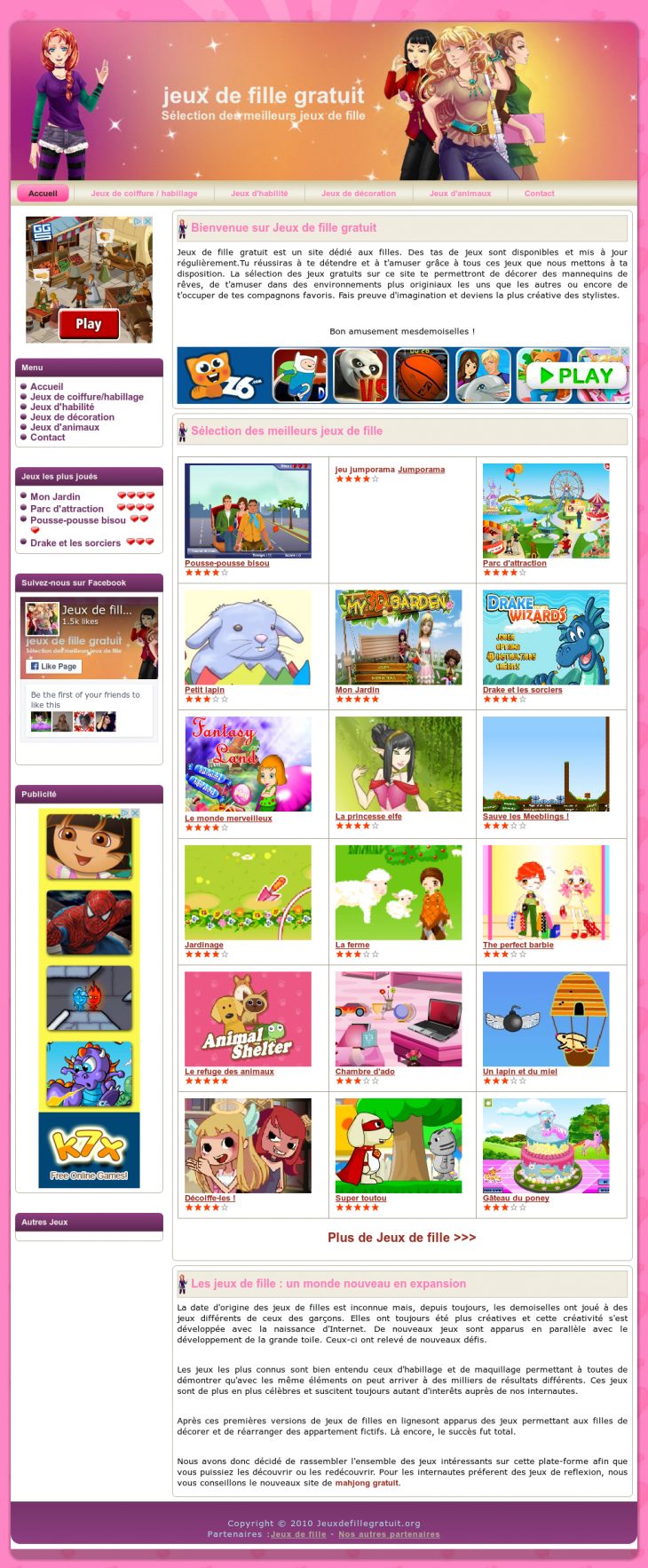 Jeux De Fille Gratuit Competitors, Revenue And Employees pour Jeux De Fille Gratuit D Animaux