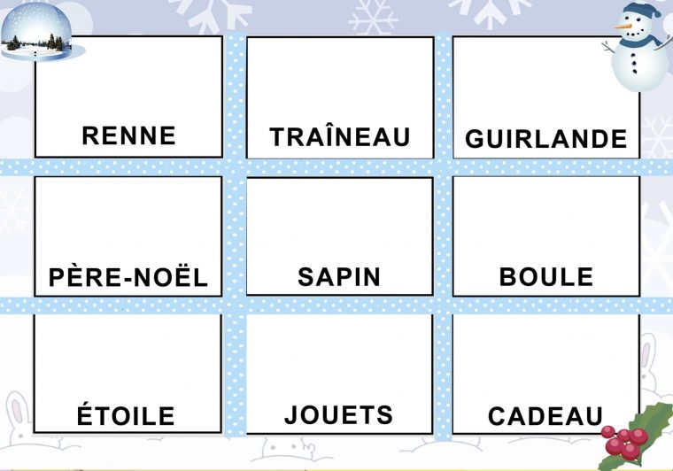 Jeux De Lecture Des Mots De Noël – La Classe De Luccia ! encequiconcerne Jeu Noel Maternelle