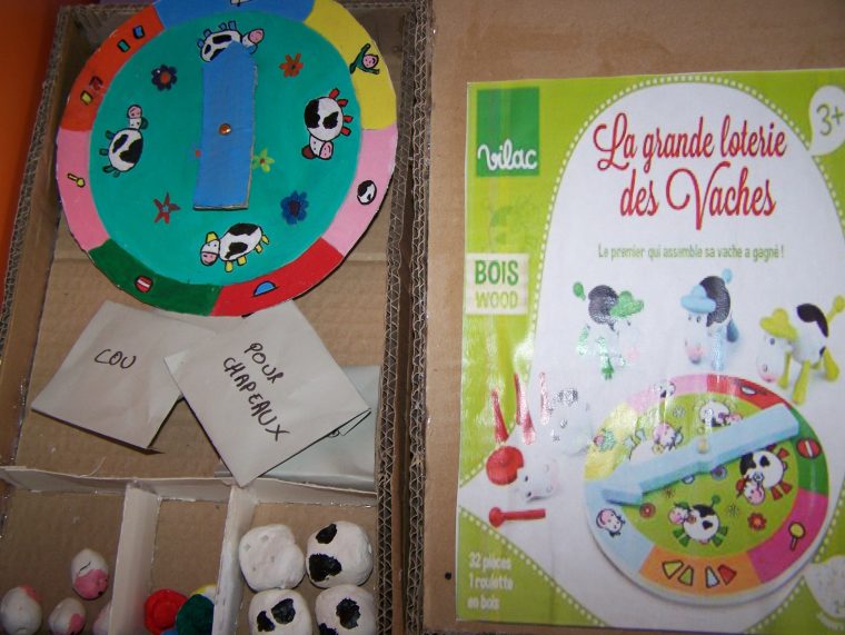 Jeux La Grande Loterie Des Vaches pour Jeu Des Chapeaux