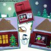 Jolie Carte De Noël En Forme De Maison Enneigée pour Cartes De Noel Maternelle