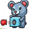 Jouet De Koala D'art De Pixel De Vecteur Illustration De concernant Pixel Jouet