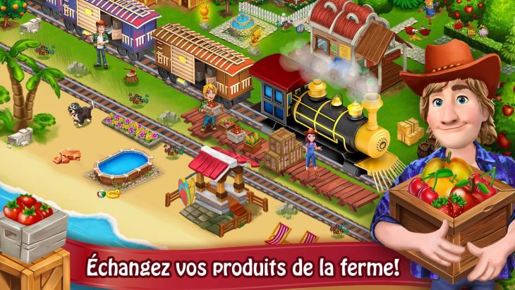 Jour Farm Village: Agriculture Jeux Hors Ligne Pour Android concernant Jeux En Ligne De Ferme