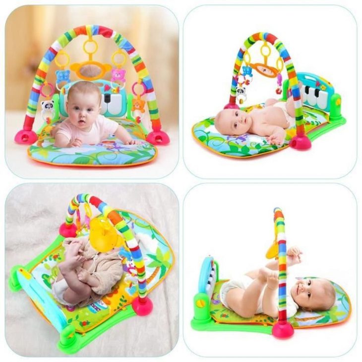 Kaichen Tapis De Jeux Musical, Tapis D'eveil Bébé Piano Gymini Kick & Play encequiconcerne Jeu Eveil Bebe