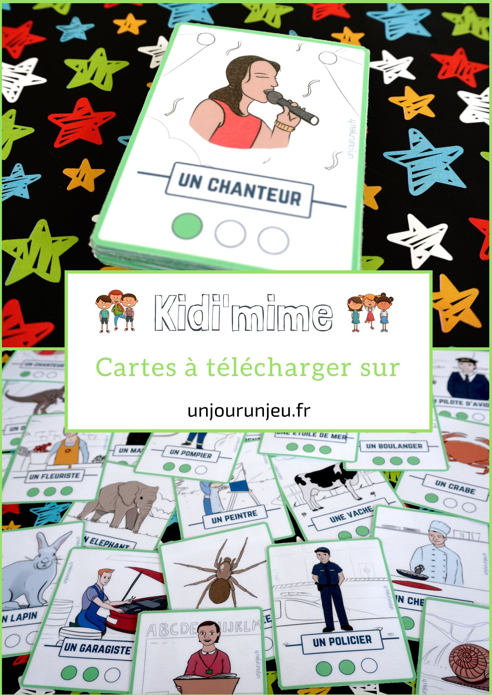 Kidi'mime : Un Jeu De Mimes Et D'action À Imprimer destiné Jeux De Cartes À Télécharger Gratuitement