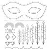 Kit Pour Faire Un Masque De Carnaval | Masque Carnaval intérieur Masque Carnaval Maternelle À Imprimer