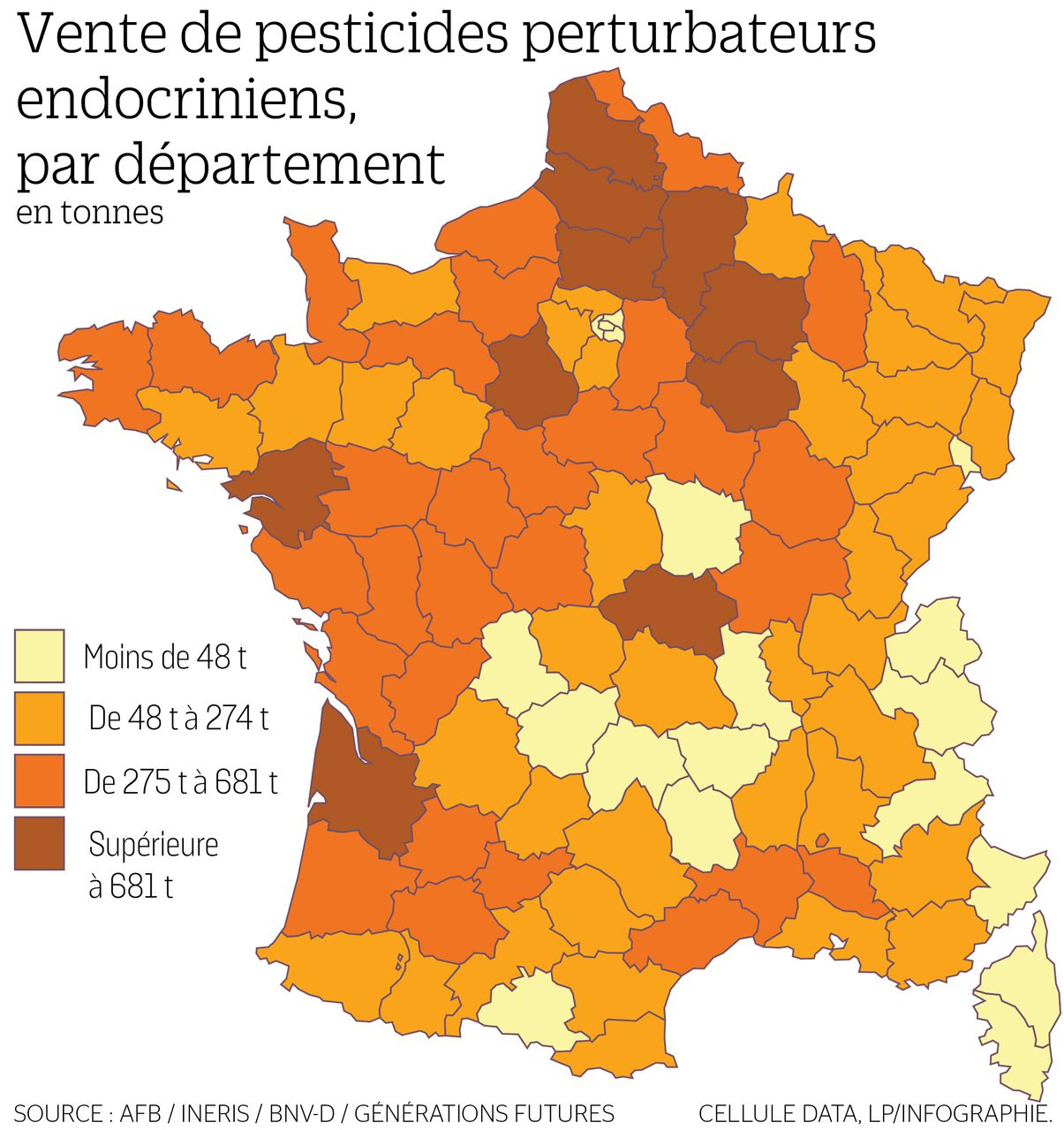 La Carte De France Des Départements Les Plus Consommateurs à Departement Sur Carte De France 