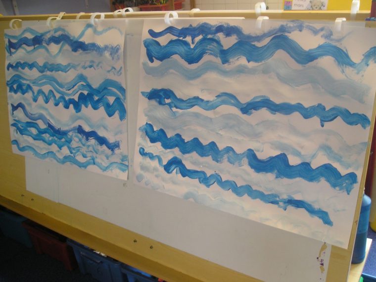 La Classe Des Gustins Et Gustines: Graphisme De Vagues Et avec Graphisme Les Vagues Moyenne Section