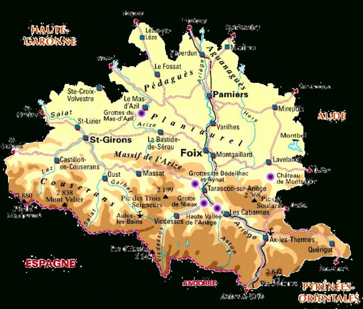 La Collectivité Laïque Equitable – De 01 À 19 – 09 Ariege pour Département 09 Carte