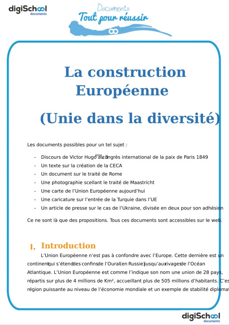 La Construction Européenne (Unie Dans La Diversité) intérieur Nom Des Pays De L Union Européenne