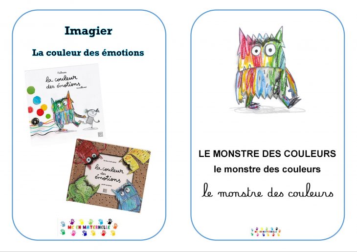 La Couleur Des Émotions : Imagiers (3 Écritures, 2 Écritures avec Imagiers Maternelle