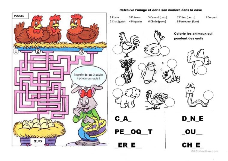 La Ferme Des Animaux – Français Fle Fiches Pedagogiques encequiconcerne Les Animaux De La Ferme Maternelle