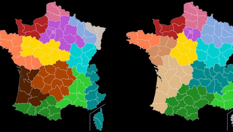 La France À 13 Régions Existait Déjà En 1891, Mais Ce N dedans Les 22 Régions De France Métropolitaine