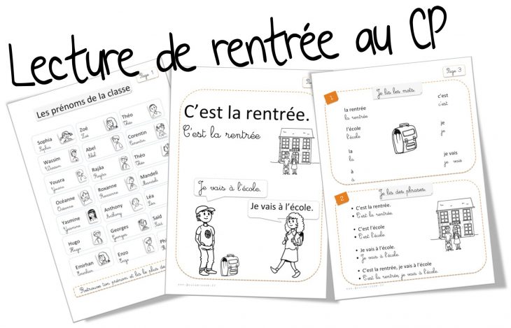 La Lecture Au Cp En Septembre | Bout De Gomme encequiconcerne Fiche D Exercice Cp