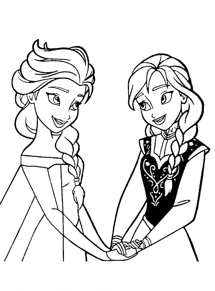 La Reine Des Neiges Elsa Anna – Coloriage La Reine Des intérieur Reine Des Neiges Dessin À Colorier