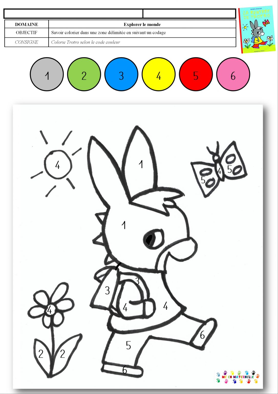 Coloriage Numéroté Maternelle  PrimaNYC.com