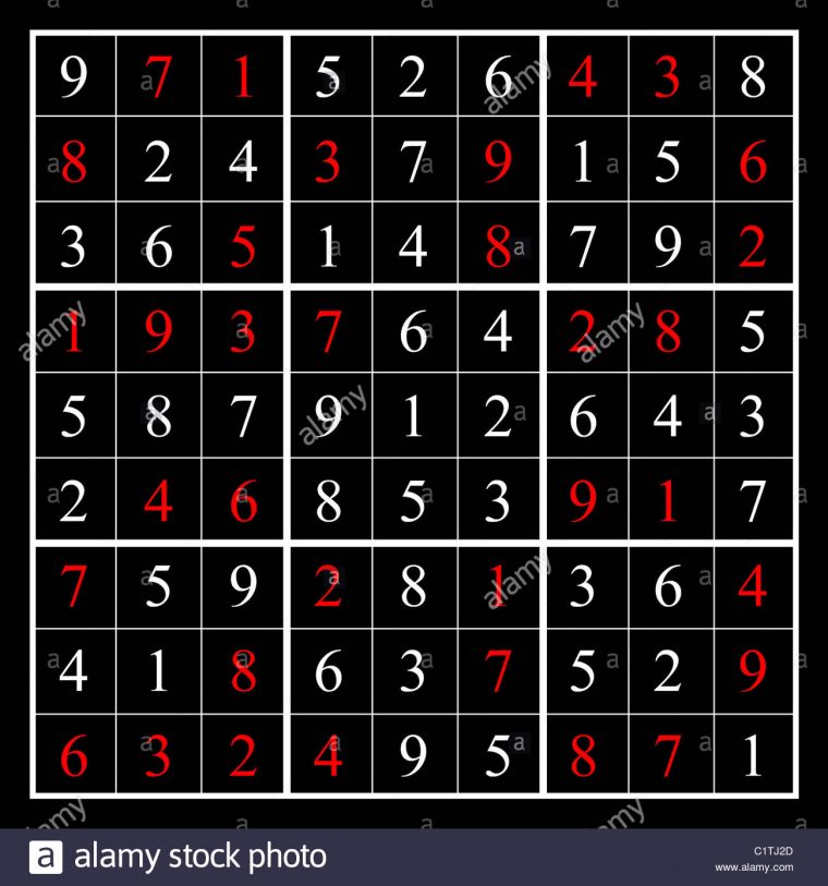 La Solution D'un Puzzle De Sudoku Facile, Illustré Avec Des tout Sudoku Facile Avec Solution