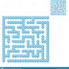Labyrinthe Carré Bleu Glacial Jeu Pour Des Gosses Puzzle encequiconcerne Puzzle En Ligne Facile