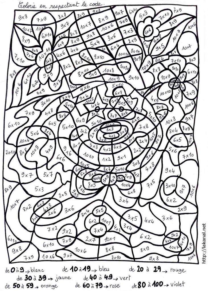 Lakanal : Coloriages Magiques En Mathématiques Pour Les destiné Coloriage Magique Gs Cp