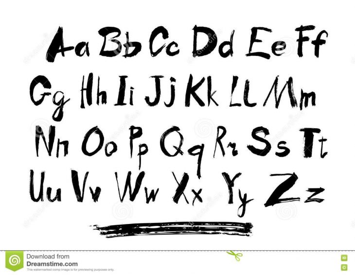 L'alphabet Marque Avec Des Lettres La Lettre Minuscule, Le pour L Alphabet Minuscule