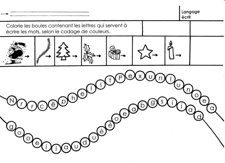 Langage Ecrit , Noël – École Maternelle Gellow pour Noel Maternelle Grande Section